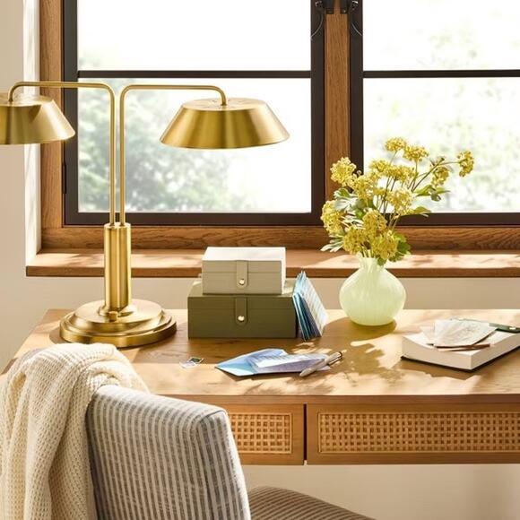 Hearth & Hand with Magnolia NWT 16" Faux Yellow Sedum Floral Summer Arrangement\ - Picture 3 of 7